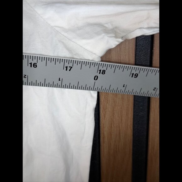 Jacquemus Shirt 38 / US Medium White Blue Navy Trim Boat Neck Button Soffio - Picture 3 of 8